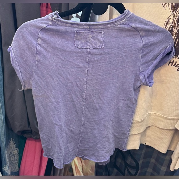 NWOT Free People We the Free Be my Baby Tee - purple - XS - Picture 5 of 6